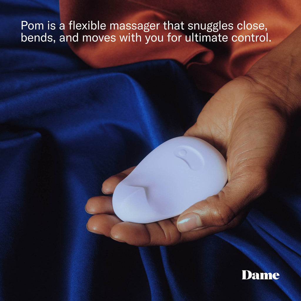 Pom Vibrator - Ice | Flexible Palm Clitoral Massager